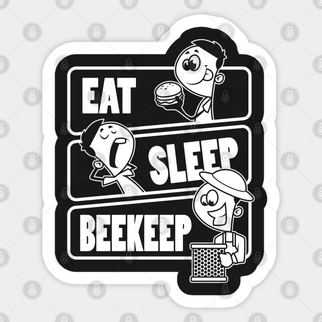 Eat Sleep Beekeep Repeat - Gift for Beekeeper product Sticker by theodoros20